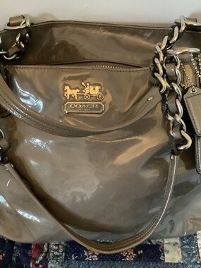 Coach Grey Leather Purse